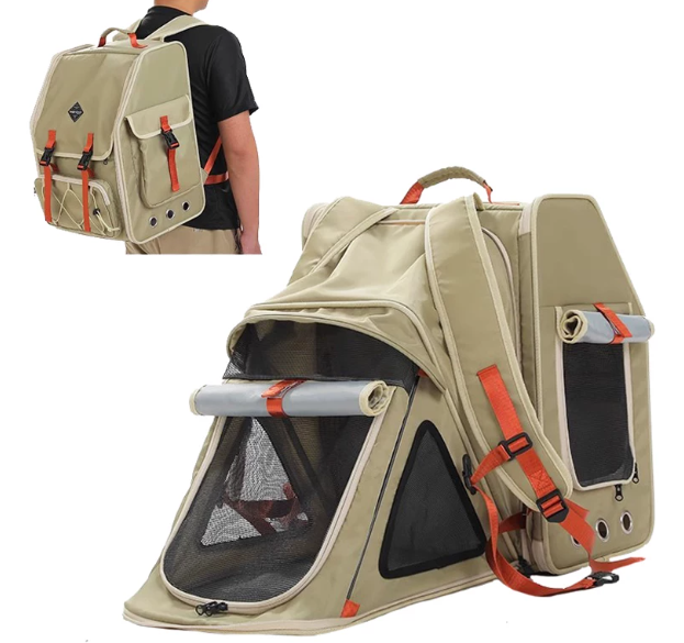 Portable Pet Travel Backpack – Large-Capacity Carrier for Small Dogs and Cats
