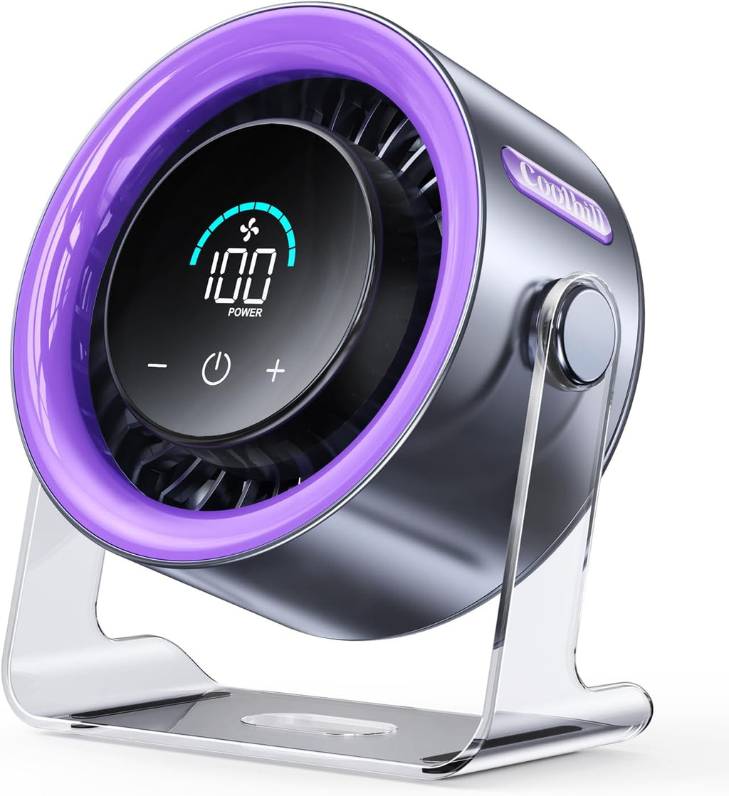 Cordless Wall Mounted Fan, Small Rechargeable Wall Fan for Bedroom and Kitchen, 100 Speeds Quiet Fan with Digital Display, 120° Tilt 2-in-1 Portable Desk Fan for Bunk Bed(White)