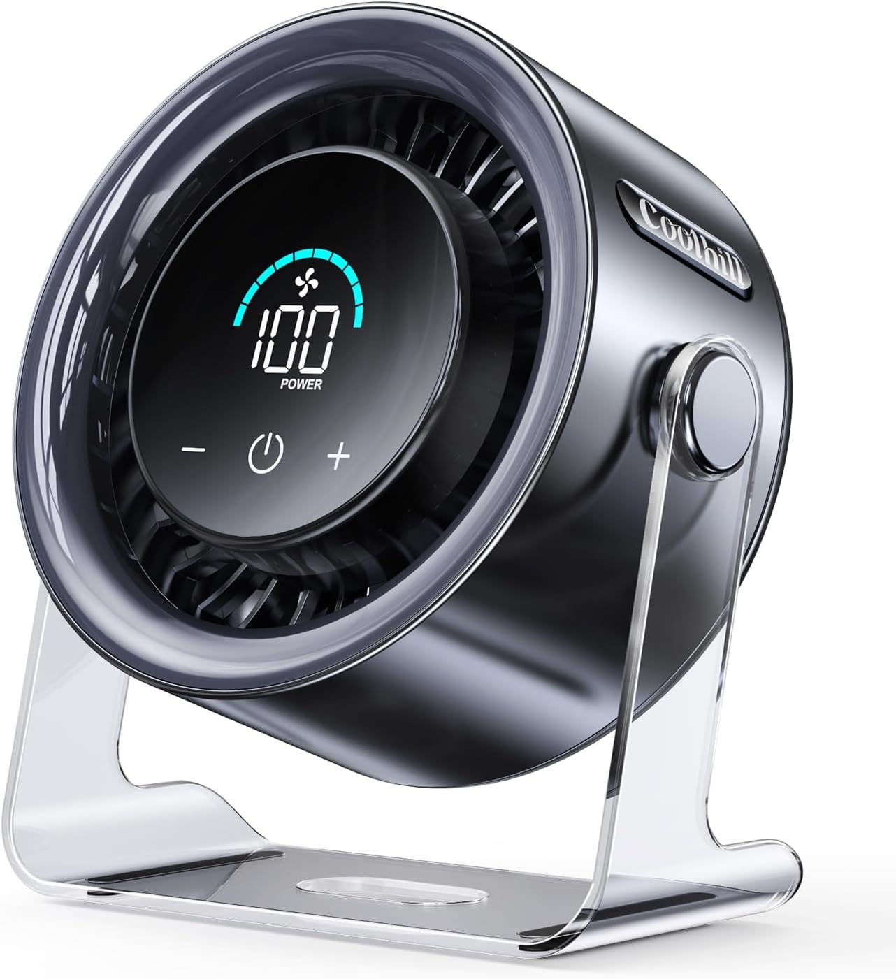 Cordless Wall Mounted Fan, Small Rechargeable Wall Fan for Bedroom and Kitchen, 100 Speeds Quiet Fan with Digital Display, 120° Tilt 2-in-1 Portable Desk Fan for Bunk Bed(White)