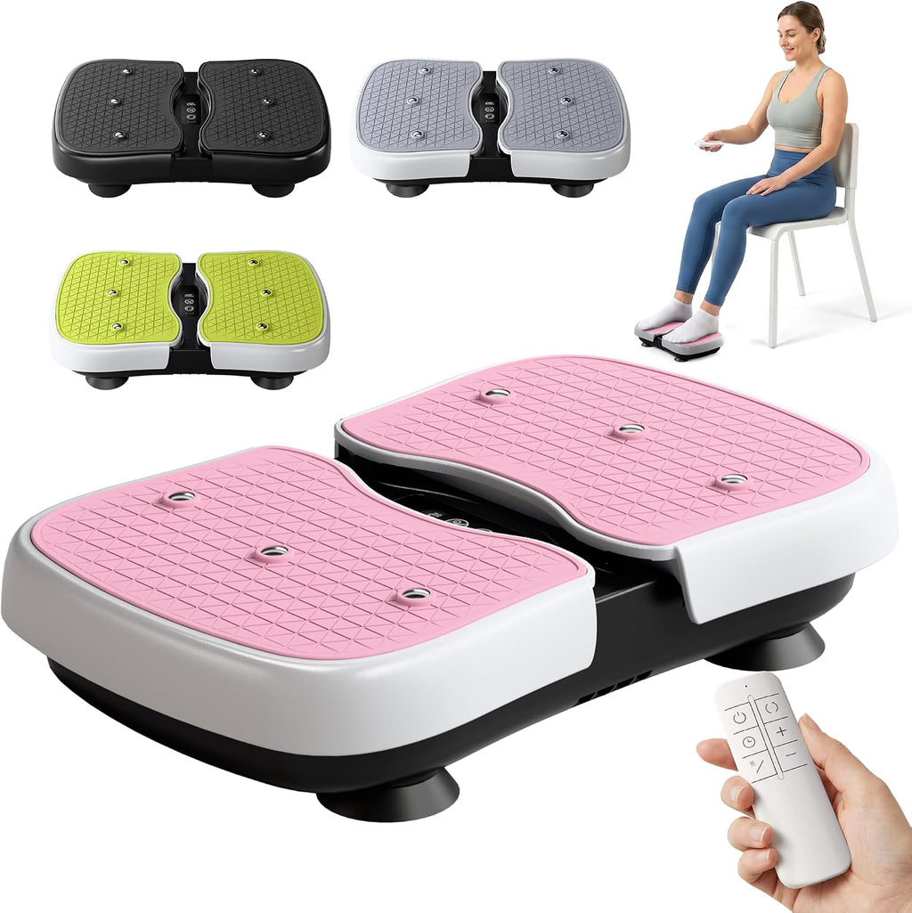 Mini Vibration Plate Machine, Leg Waist Workout Vibrating Plate Portable Quiet Percussion Massager for Legs, Waist, Back, Neck Vibration Massager,Buttocks Muscle Stiffness Relief