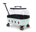 Portable High-Capacity Rolling Pet Carrier for Cats and Small Dogs