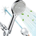 Handheld Shower Head with Hose, 6 Spray Settings, High Pressure, Chrome Finish, Rain, Pulse, Boost, Spray, Mix, Cleaning Modes (Chrome)