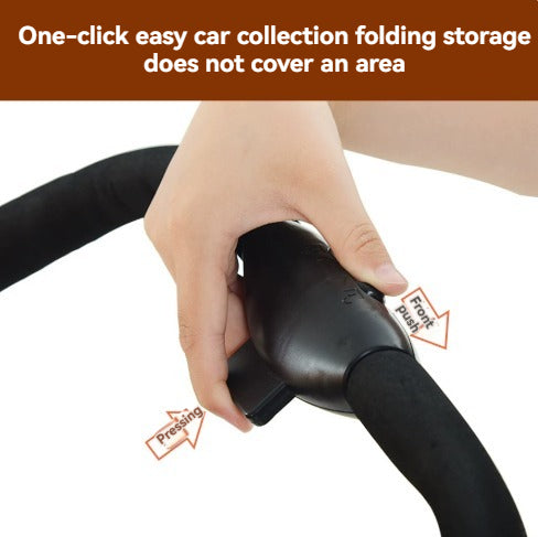 2026 New Model Pet Stroller: One-Click Folding Stroller for Cats and Small-to-Medium Dogs