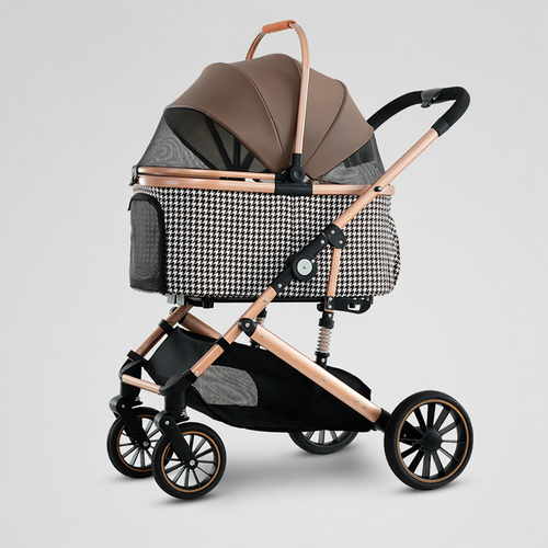 2026 New Model Pet Stroller: One-Click Folding Stroller for Cats and Small-to-Medium Dogs