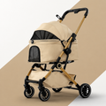 Lightweight, foldable pet stroller for cats and small-to-medium dogs—ideal for outings.